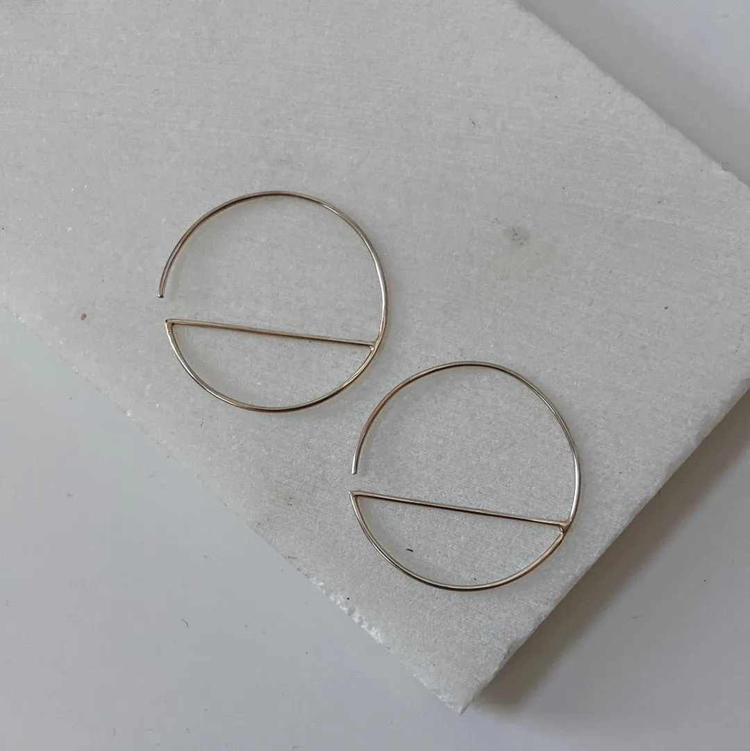 Modern Silver Hoops/Sterling Silver Hoops