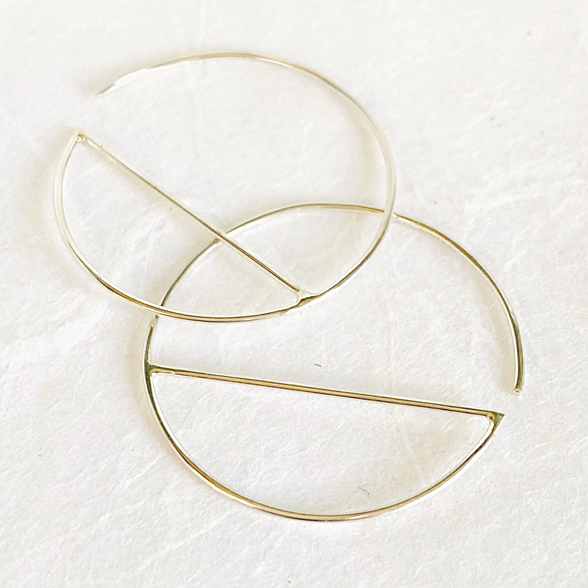 Modern Silver Hoops/Sterling Silver Hoops