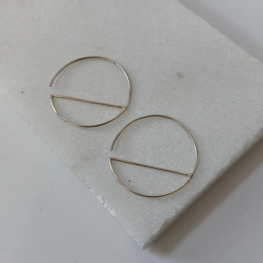 Modern Silver Hoops/Sterling Silver Hoops