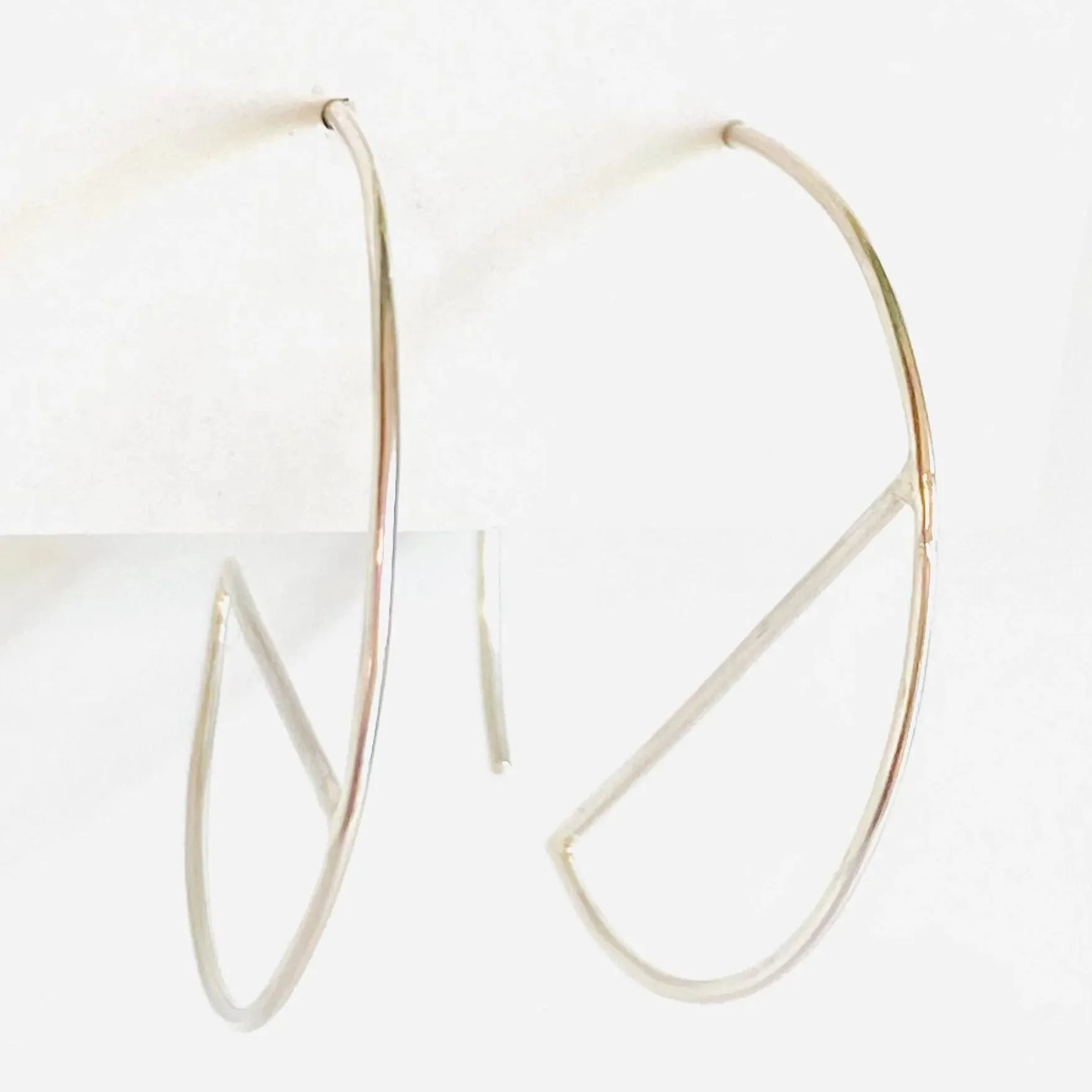 Modern Silver Hoops/Sterling Silver Hoops