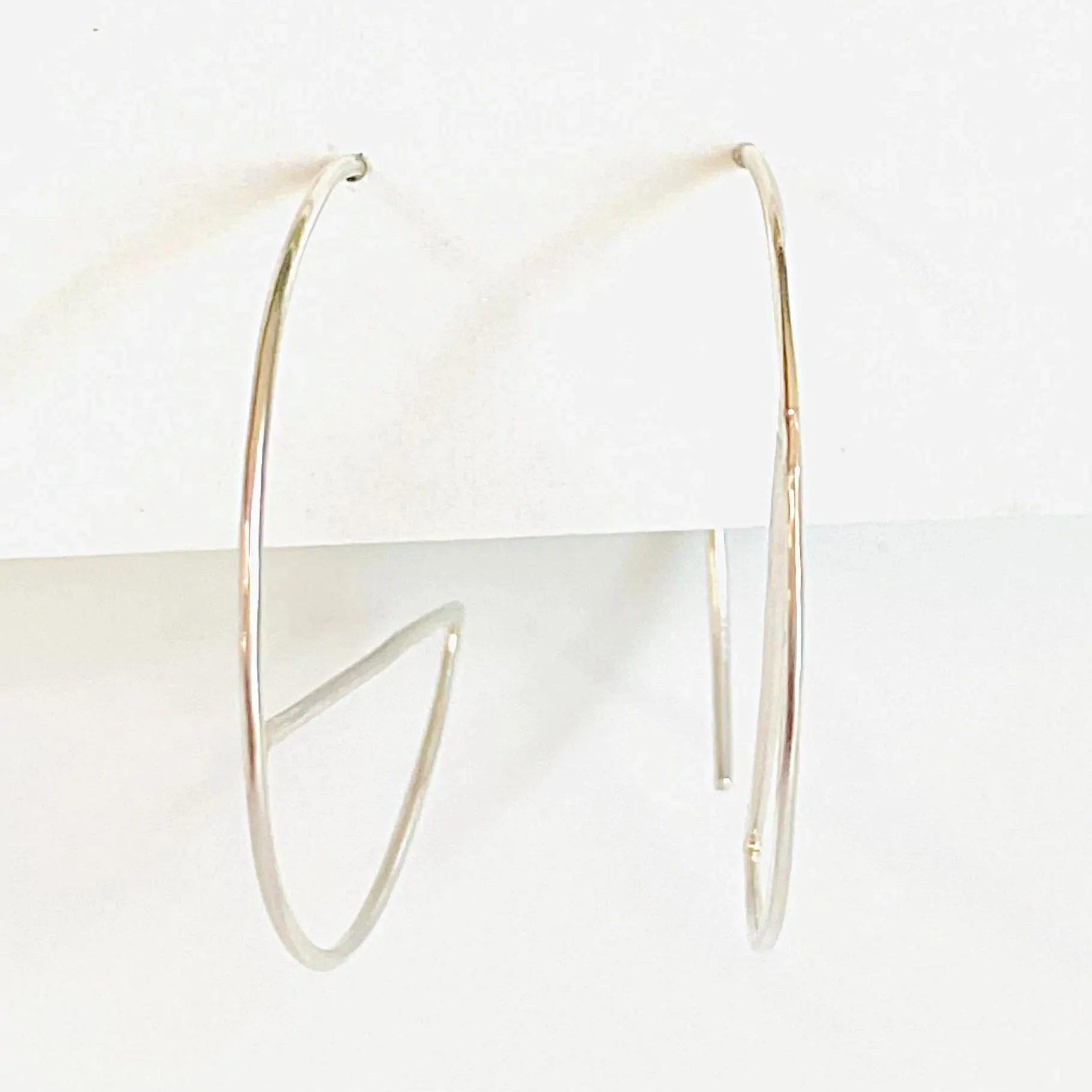 Modern Silver Hoops/Sterling Silver Hoops