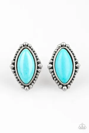 Paparazzi Earring ~ A House Is Not A HOMESTEAD - Blue