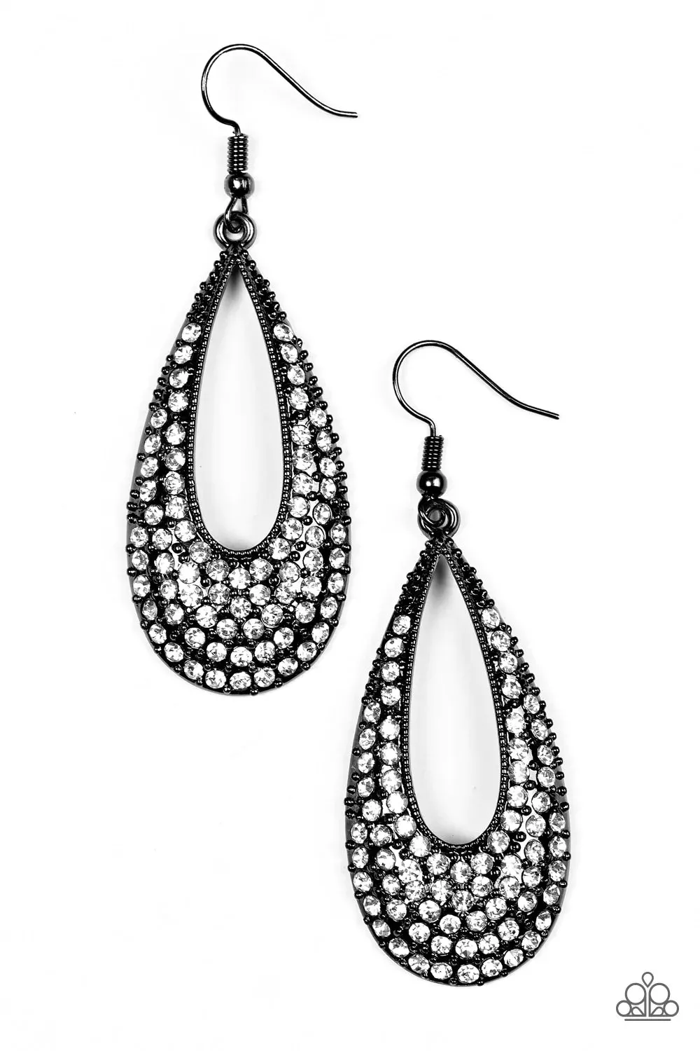 Paparazzi Earring ~ Big-Time Spender - Black