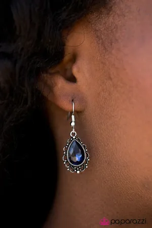 Paparazzi Earring ~ Dancing With Royals - Blue