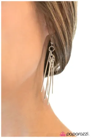 Paparazzi Earring ~ Looks Can Be Deceiving - Silver