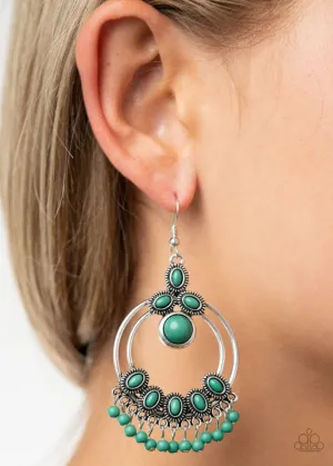 Paparazzi Earring ~ Palm Breeze - Green