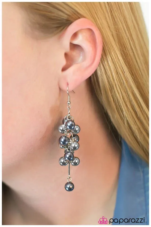 Paparazzi Earring ~ Pulling Away - Silver