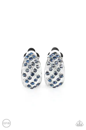 Paparazzi Earring ~ Sparkling Shells - Blue