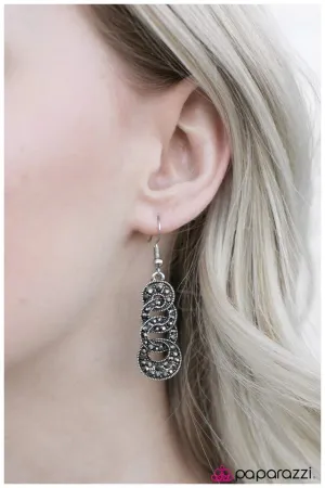 Paparazzi Earring ~ The Imperial Ball - Silver