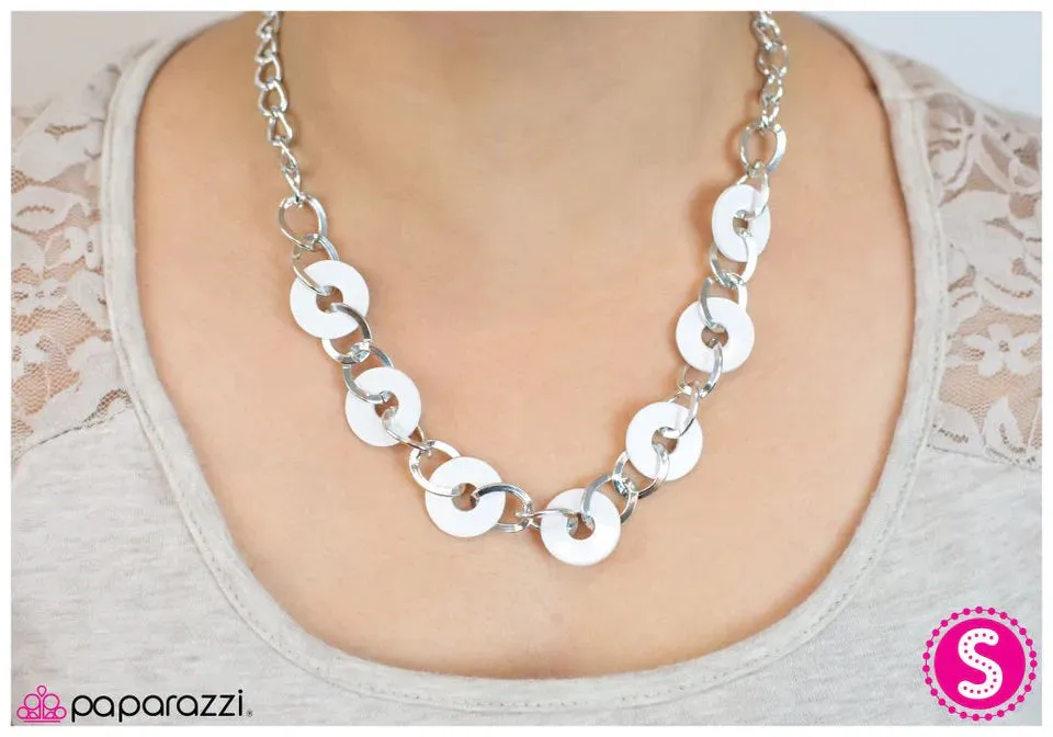 Paparazzi Necklace ~ An Open DISCussion - White