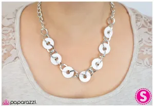 Paparazzi Necklace ~ An Open DISCussion - White