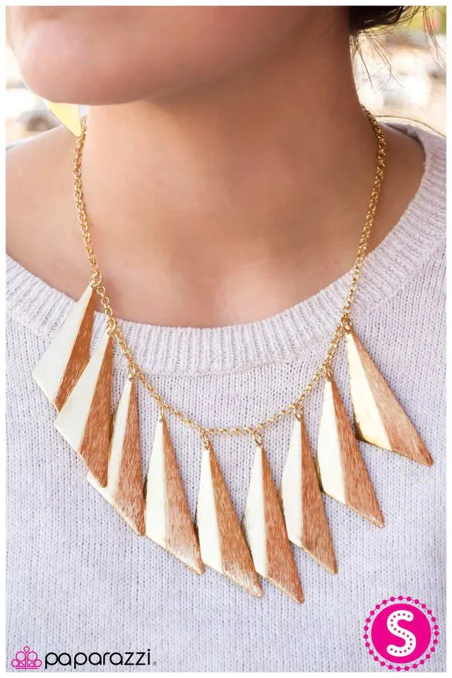 Paparazzi Necklace ~ Bend the Rules - Gold