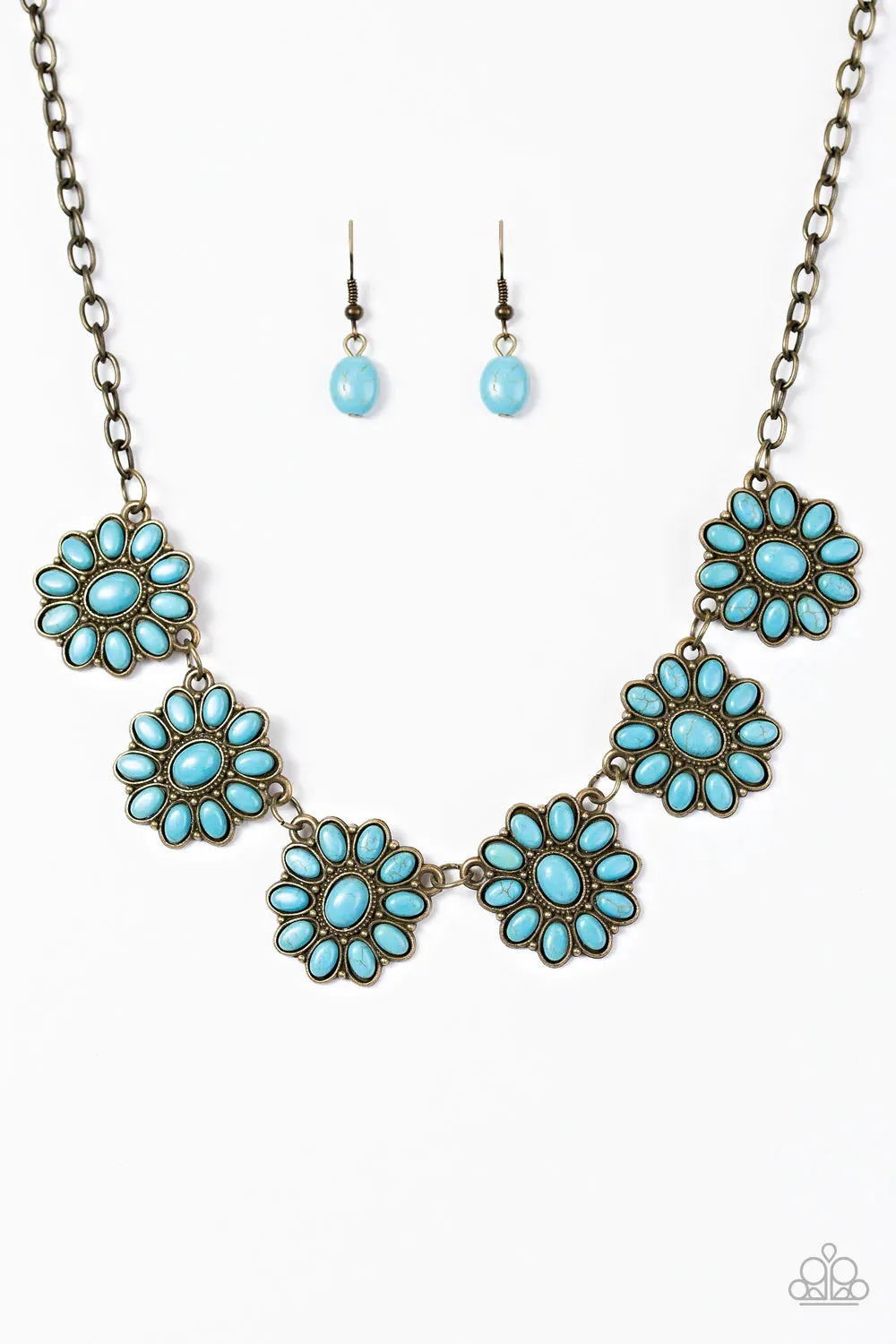 Paparazzi Necklace ~ Blooming Dunes - Brass