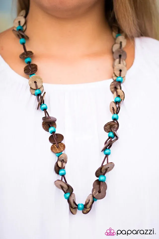 Paparazzi Necklace ~ Carefree Caribbean - Blue