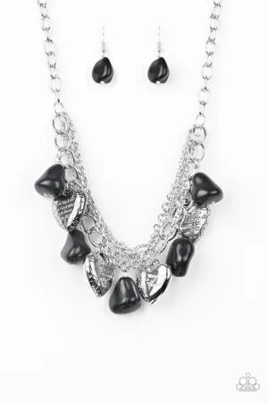 Paparazzi Necklace ~ Change Of Heart - Black