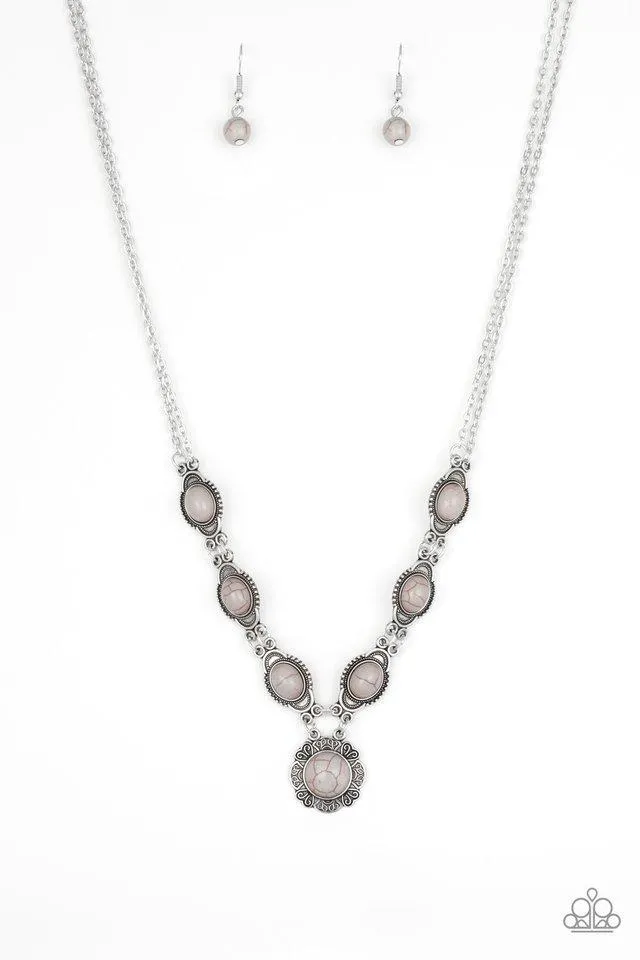 Paparazzi Necklace ~ Desert Dreamin - Silver