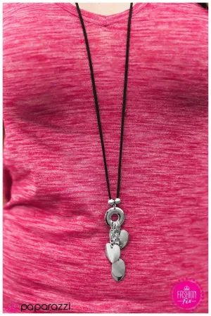 Paparazzi Necklace ~ Is This Love? - Black