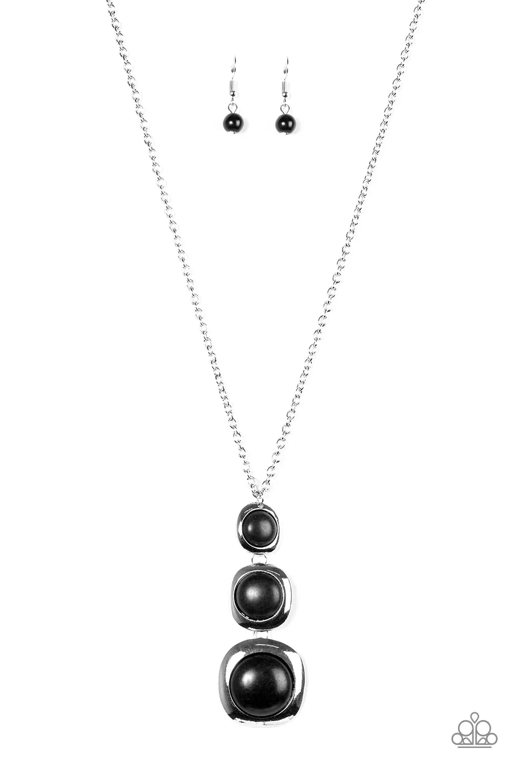 Paparazzi Necklace ~ Stone Tranquility - Black