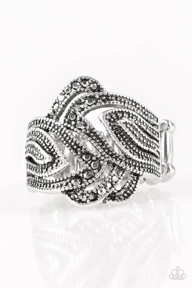 Paparazzi Ring ~ Fire and Ice - Silver