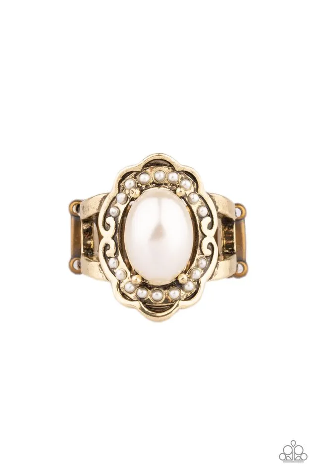 Paparazzi Ring ~ Metro Marina - Brass