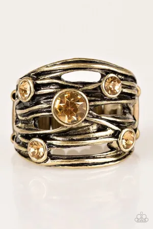 Paparazzi Ring ~ Sparkle Struck - Brass