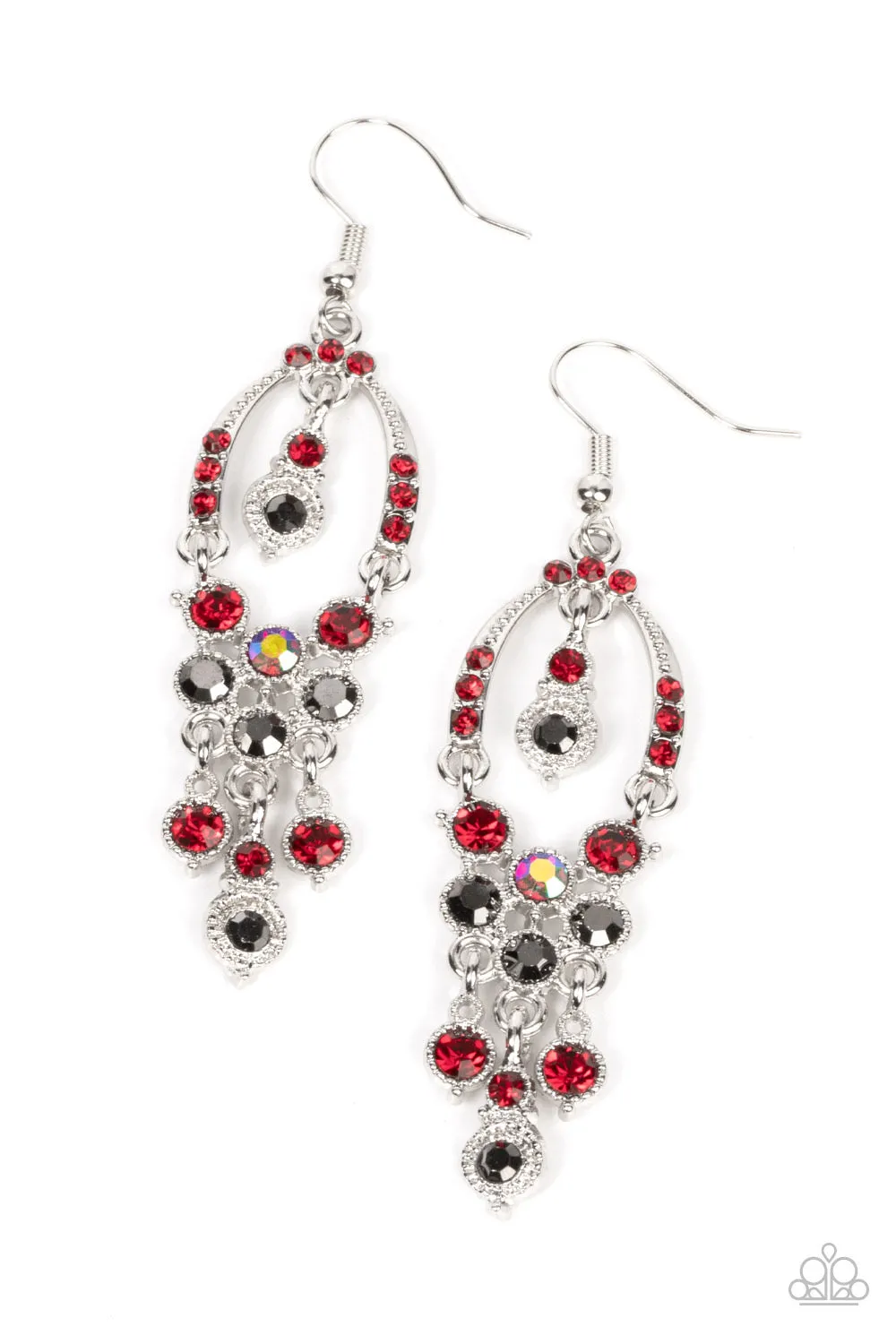 Paparazzi Sophisticated Starlet - Red Earrings