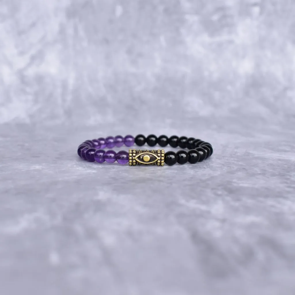 Protection - Evil Eye Amethyst Bracelets