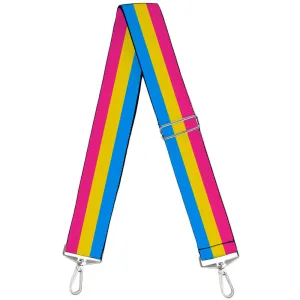 Purse Strap - Flag Pansexual Pink Yellow Blue