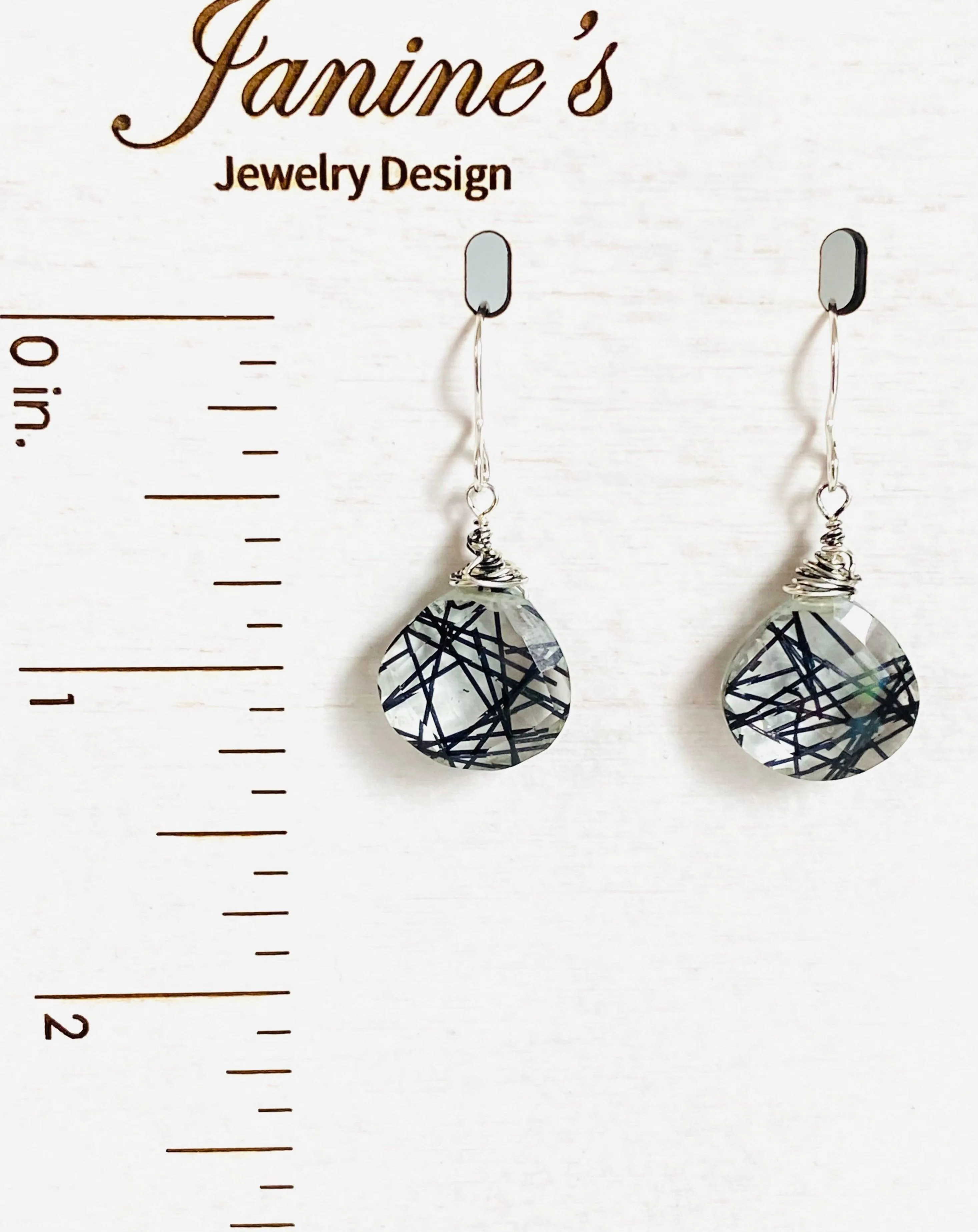 Quartz earrings, Quartz Doublet Earrings