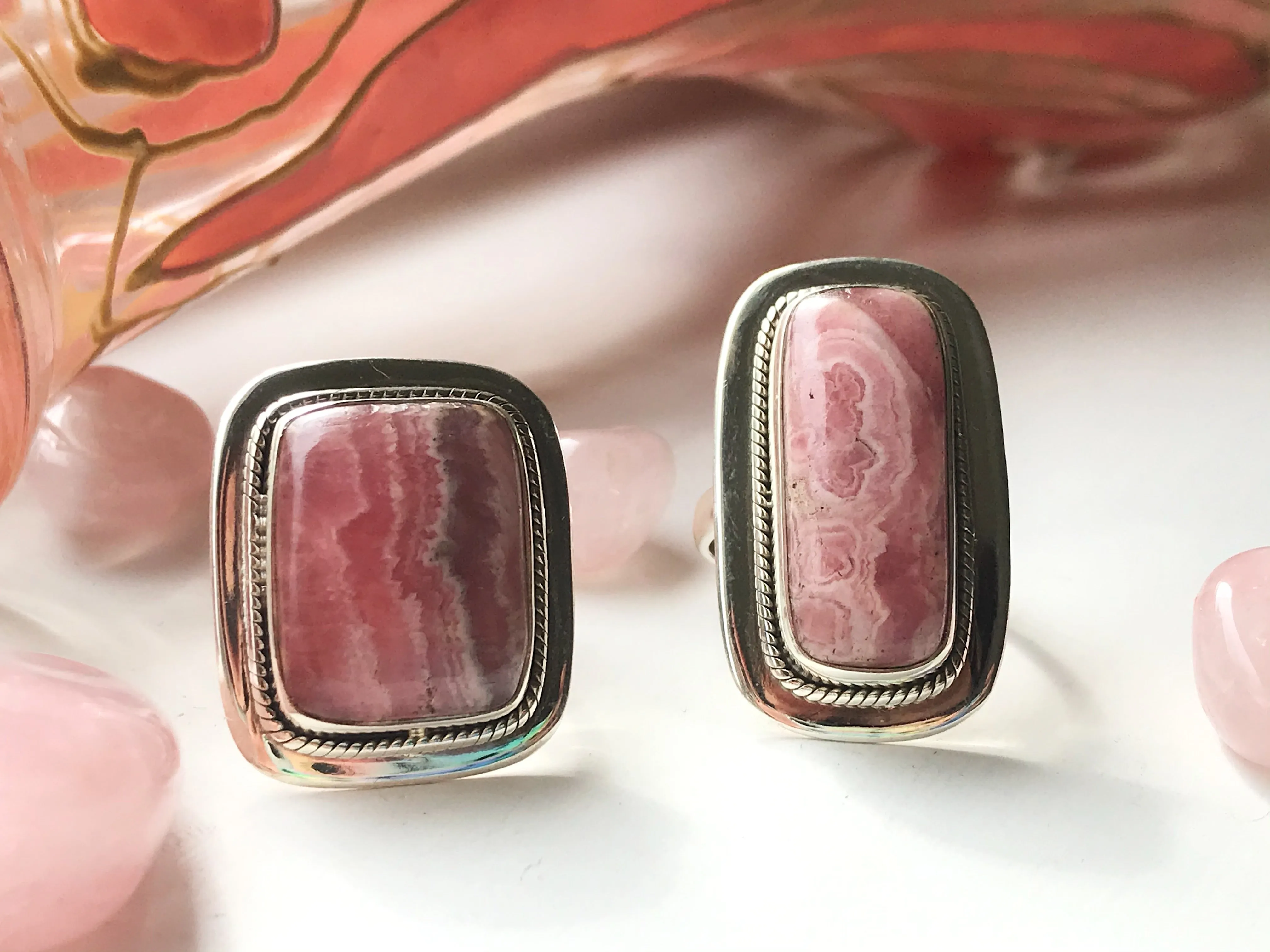 Rhodochrosite Caius Ring (US 9)