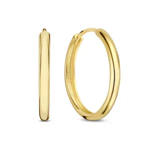 Rivoli Morgane 14 karat gold hoop earrings (15.5 mm)