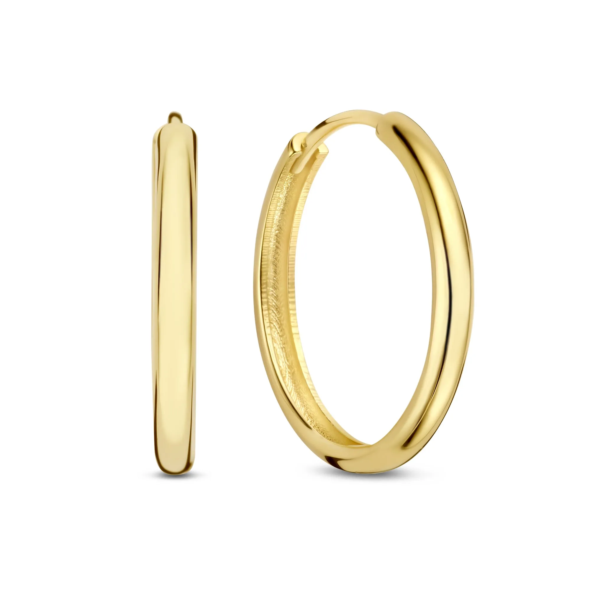 Rivoli Morgane 14 karat gold hoop earrings (15.5 mm)