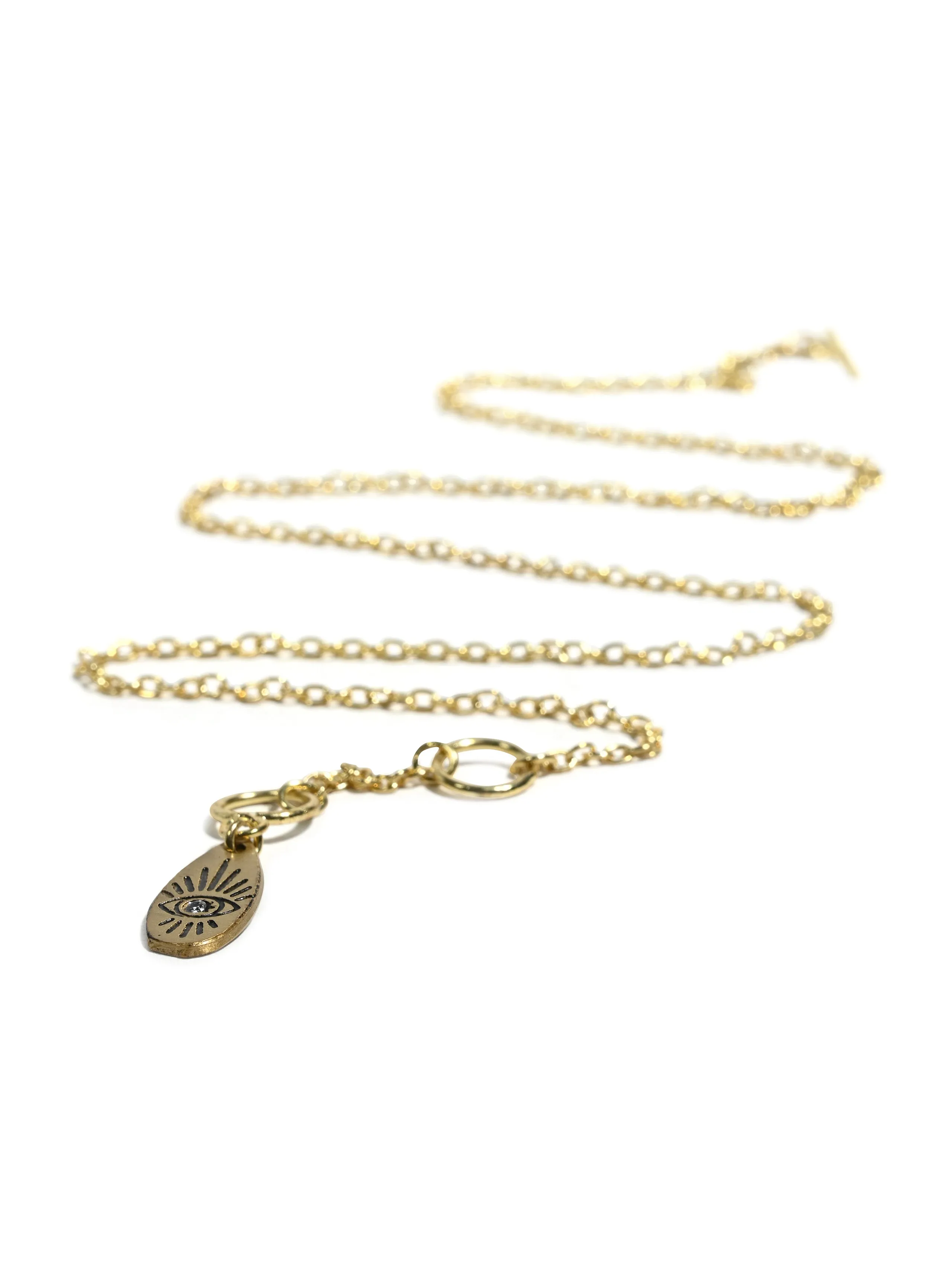 Ruchi Dainty Charm Drop Lariat Necklace