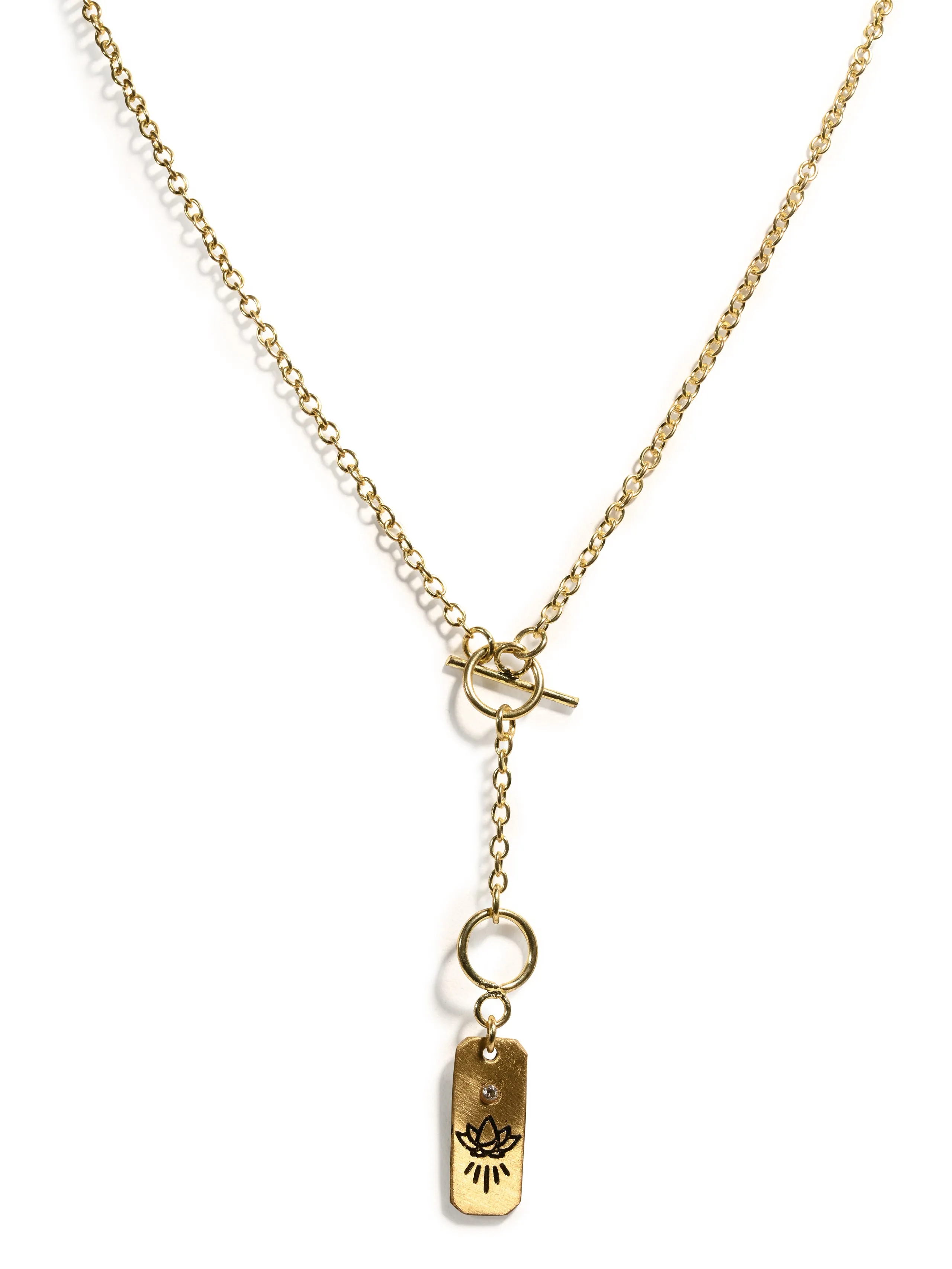 Ruchi Dainty Charm Drop Lariat Necklace