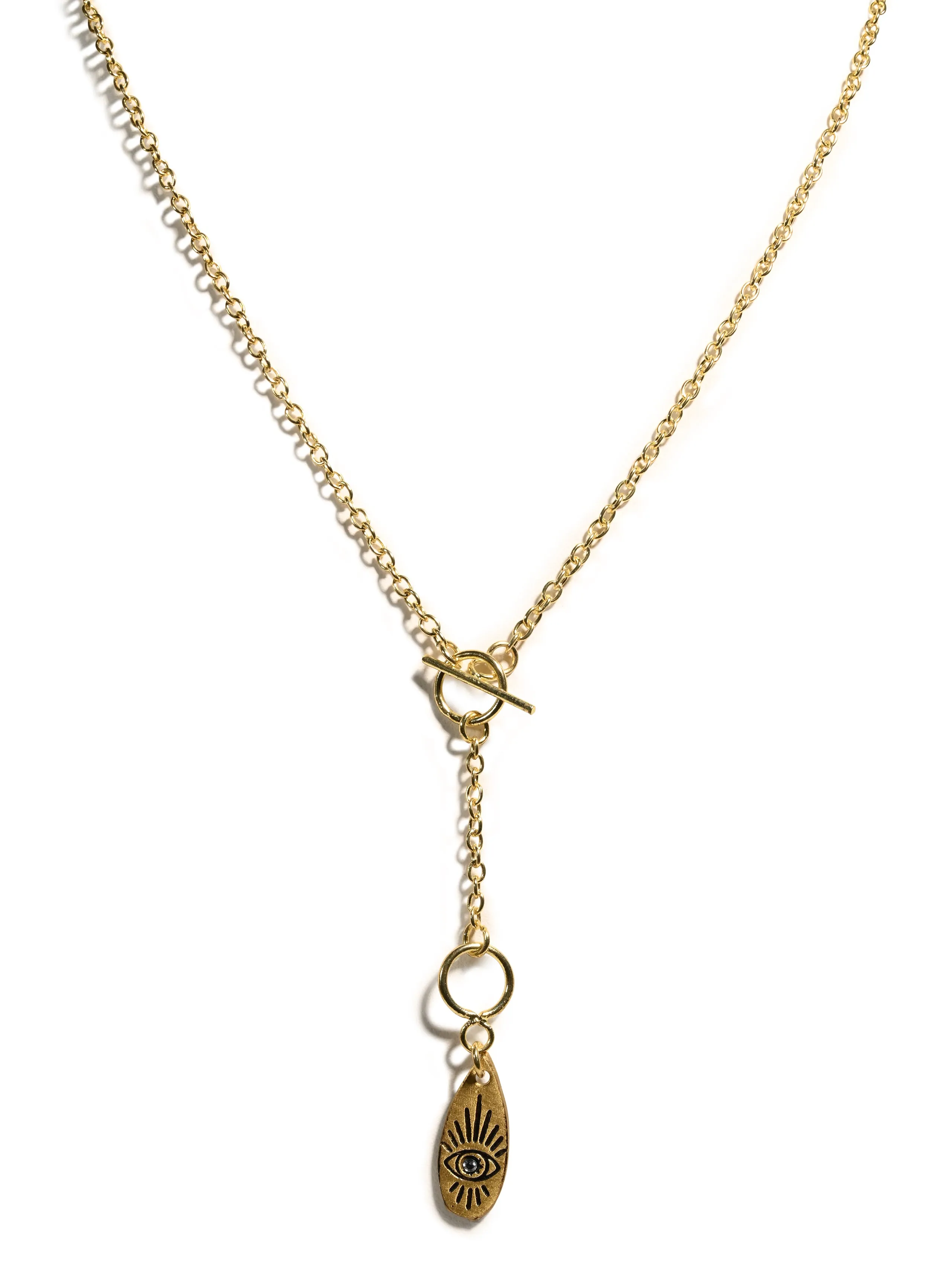 Ruchi Dainty Charm Drop Lariat Necklace