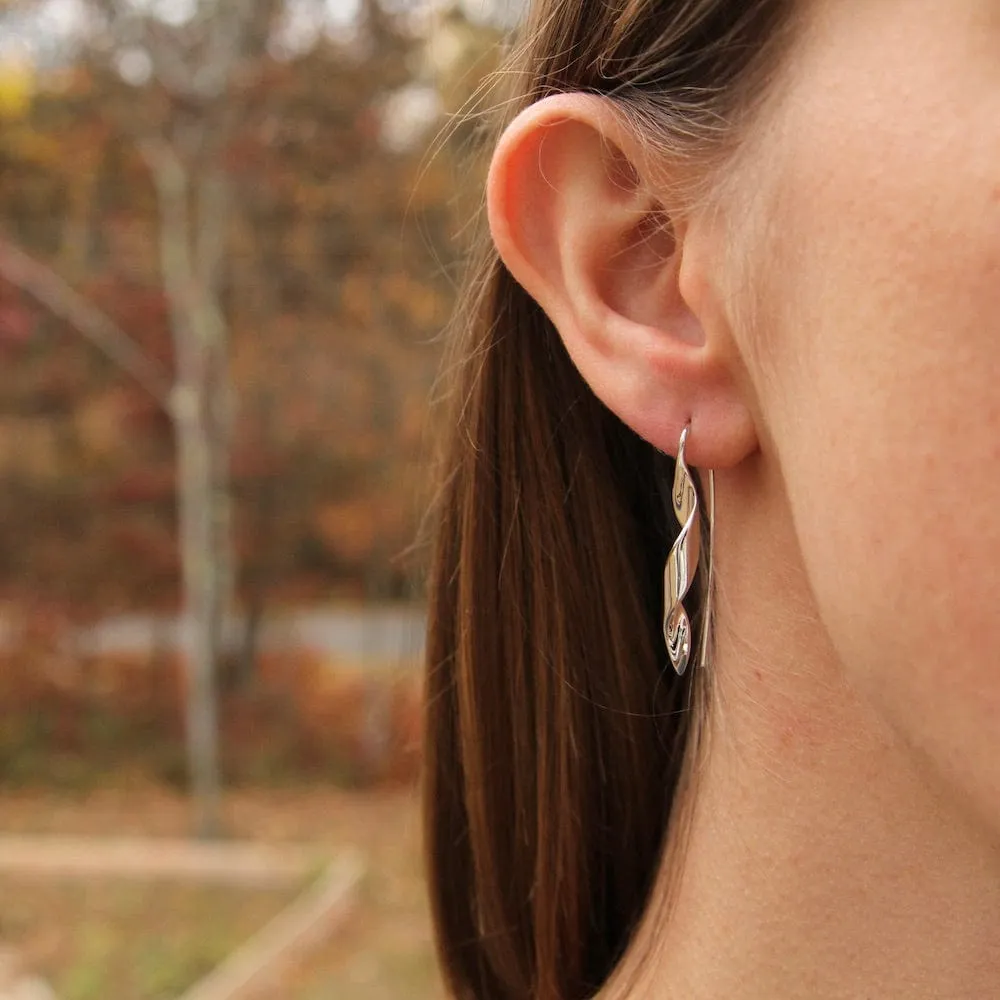 Silver Helix Hook Earringss