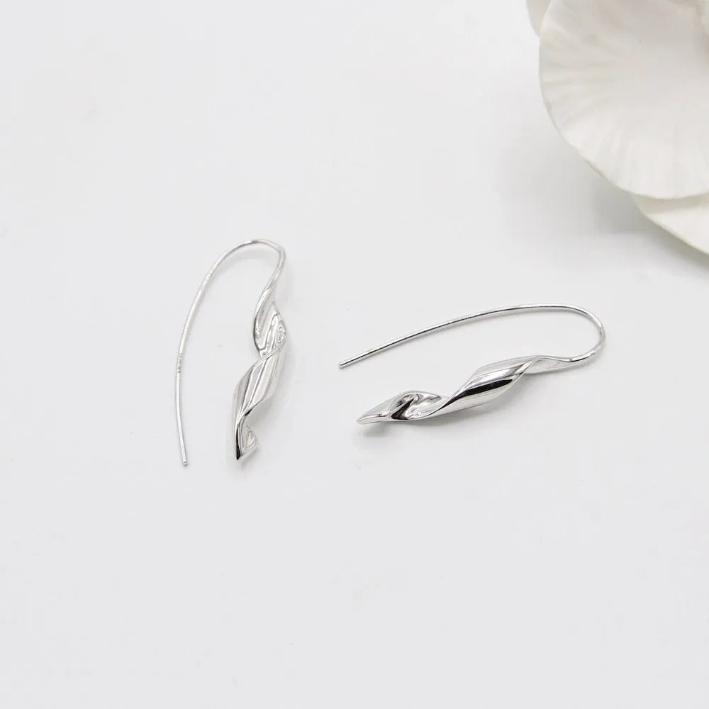 Silver Helix Hook Earringss