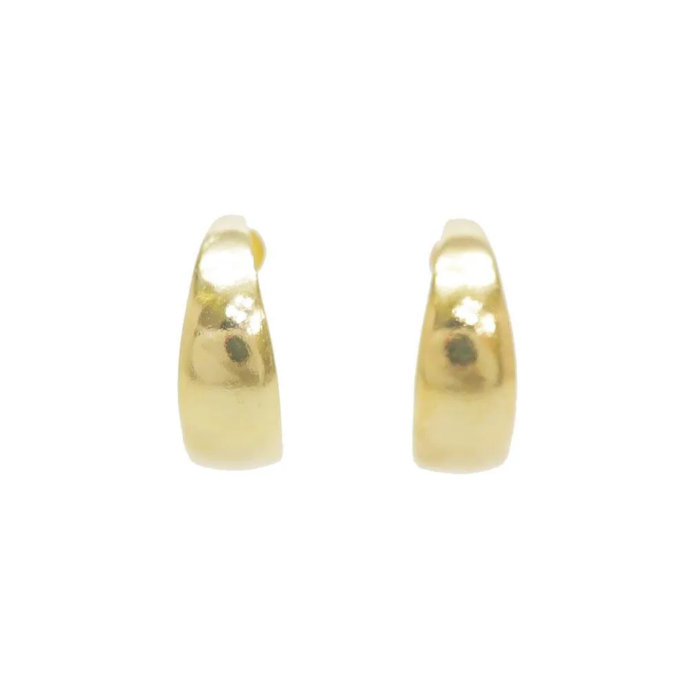 Simple 18K Gold Post Earrings