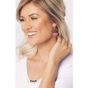 Simply Noelle Bandana Babe Circle Earrings