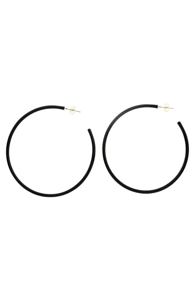 Skinny Jumbo Hoop Earrings