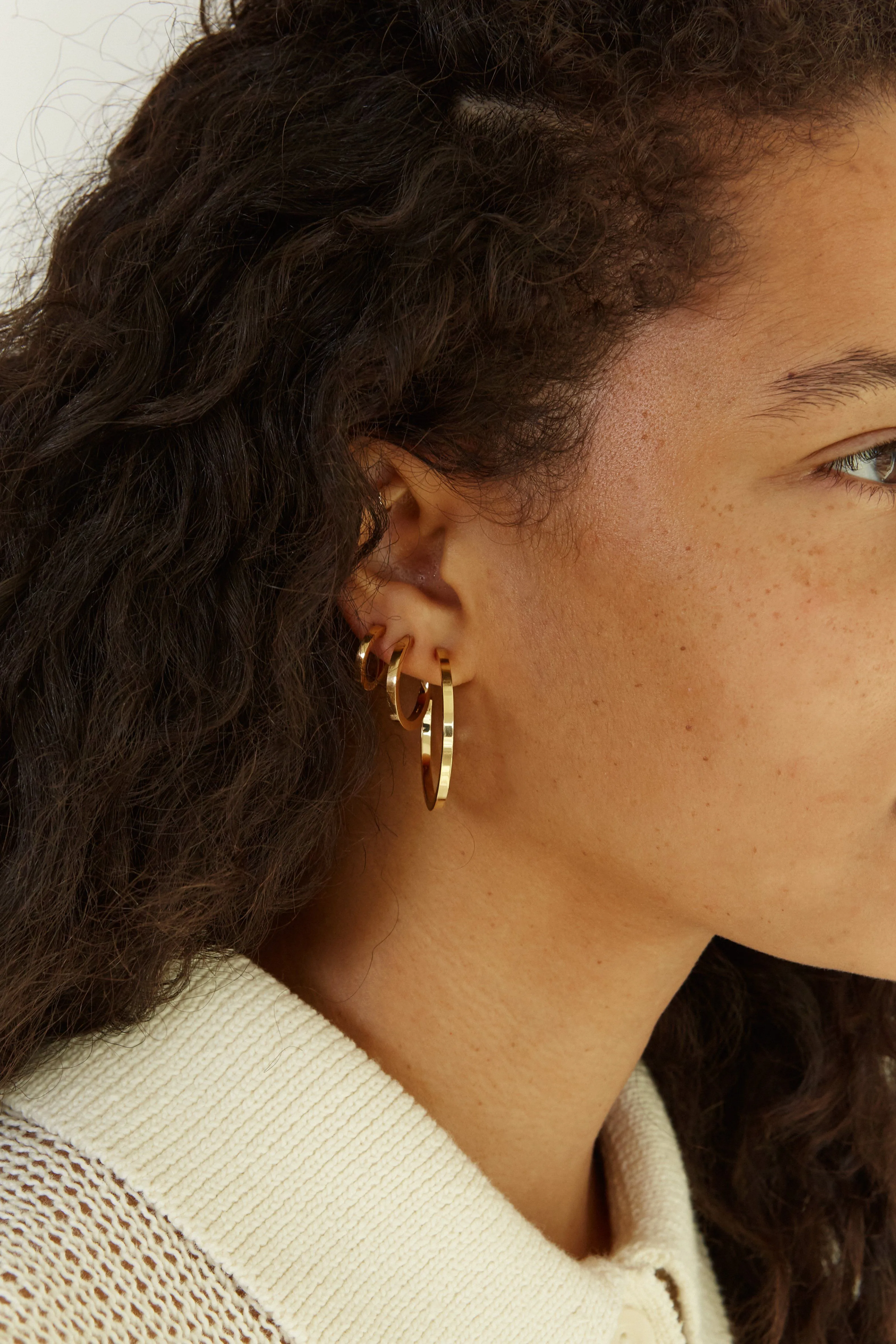 Small Simple Gold Hoops