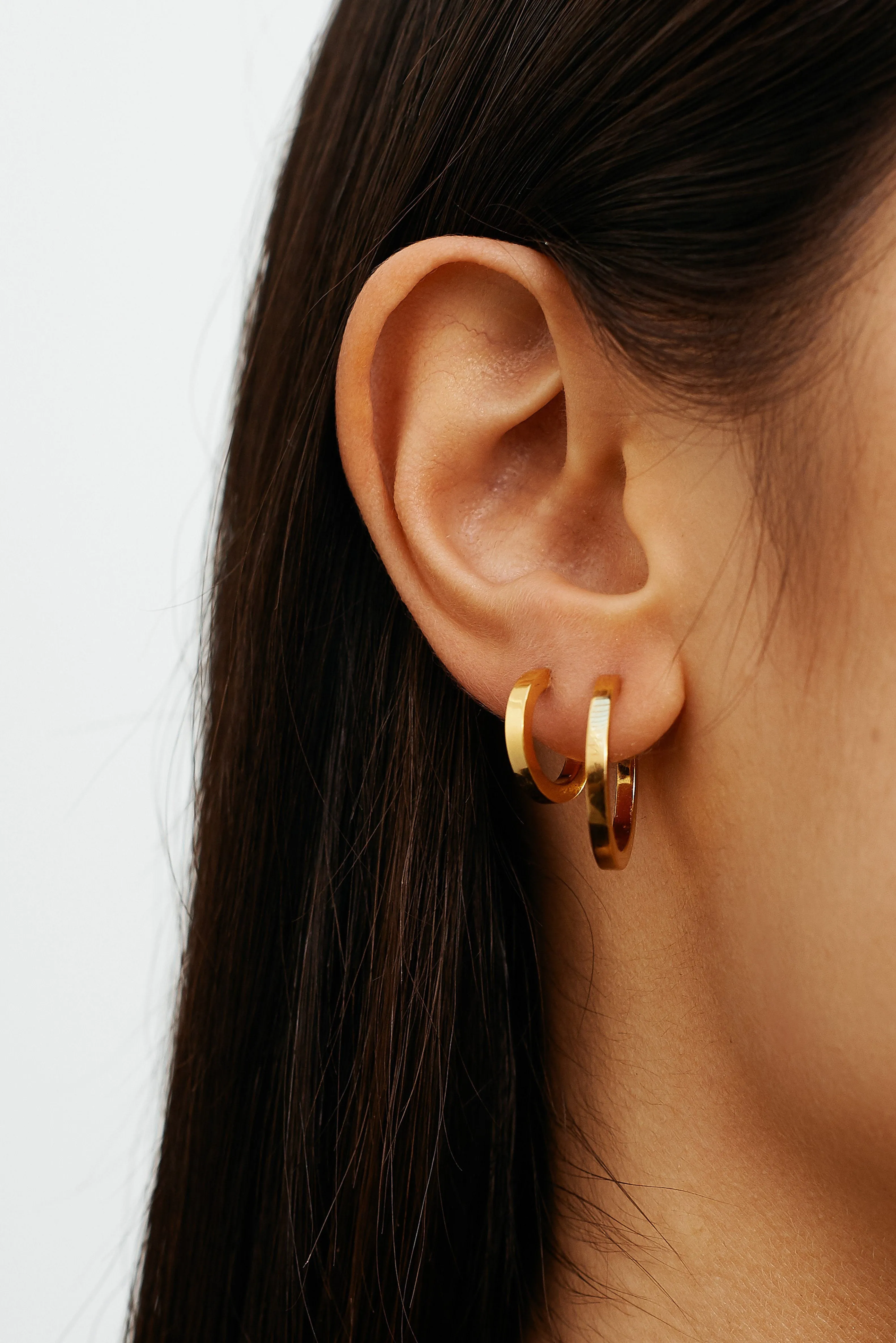 Small Simple Gold Hoops