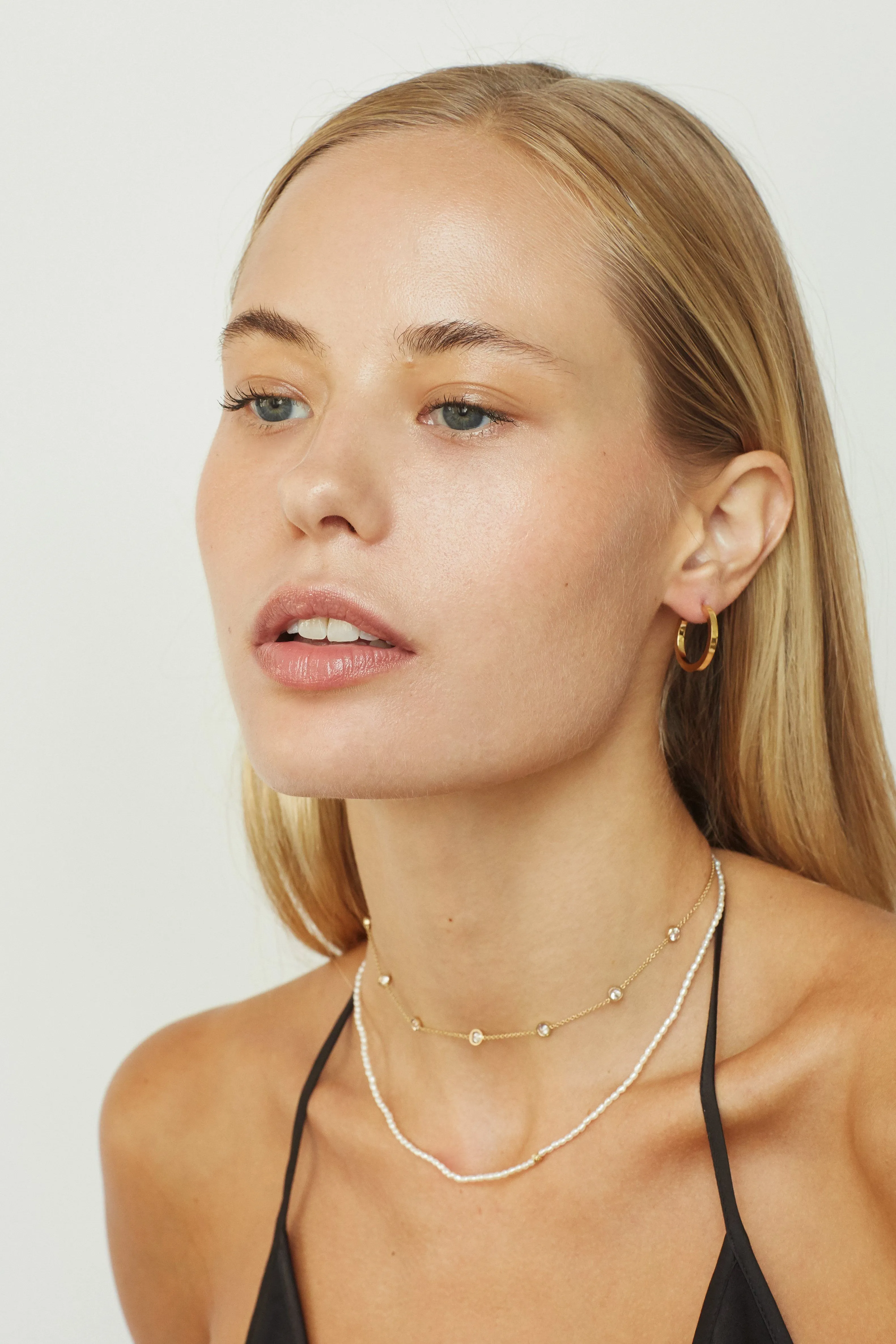 Small Simple Gold Hoops