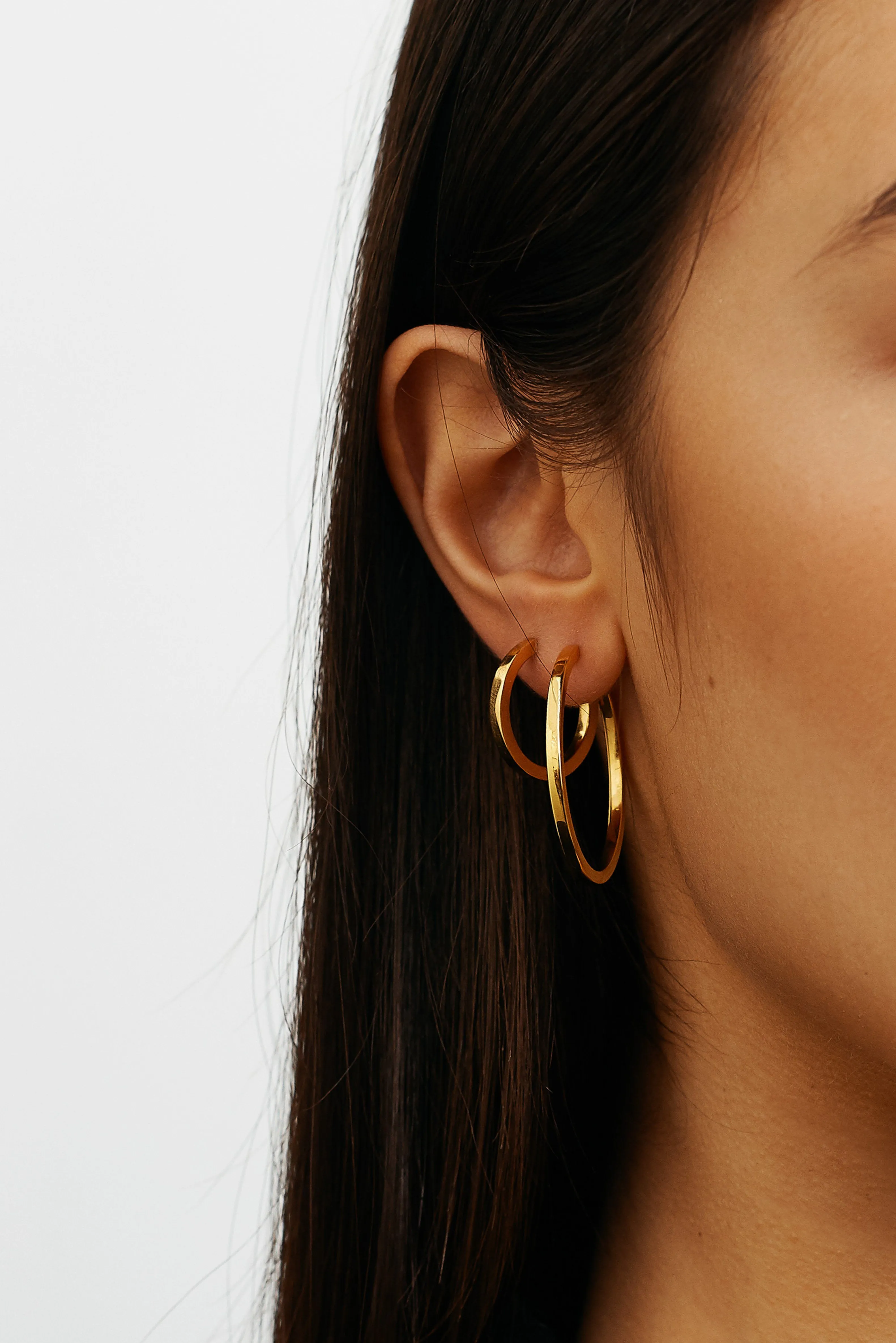 Small Simple Gold Hoops