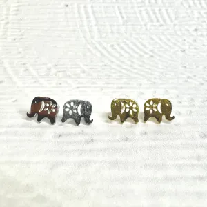 Stainless Steel Earrings - Elephant