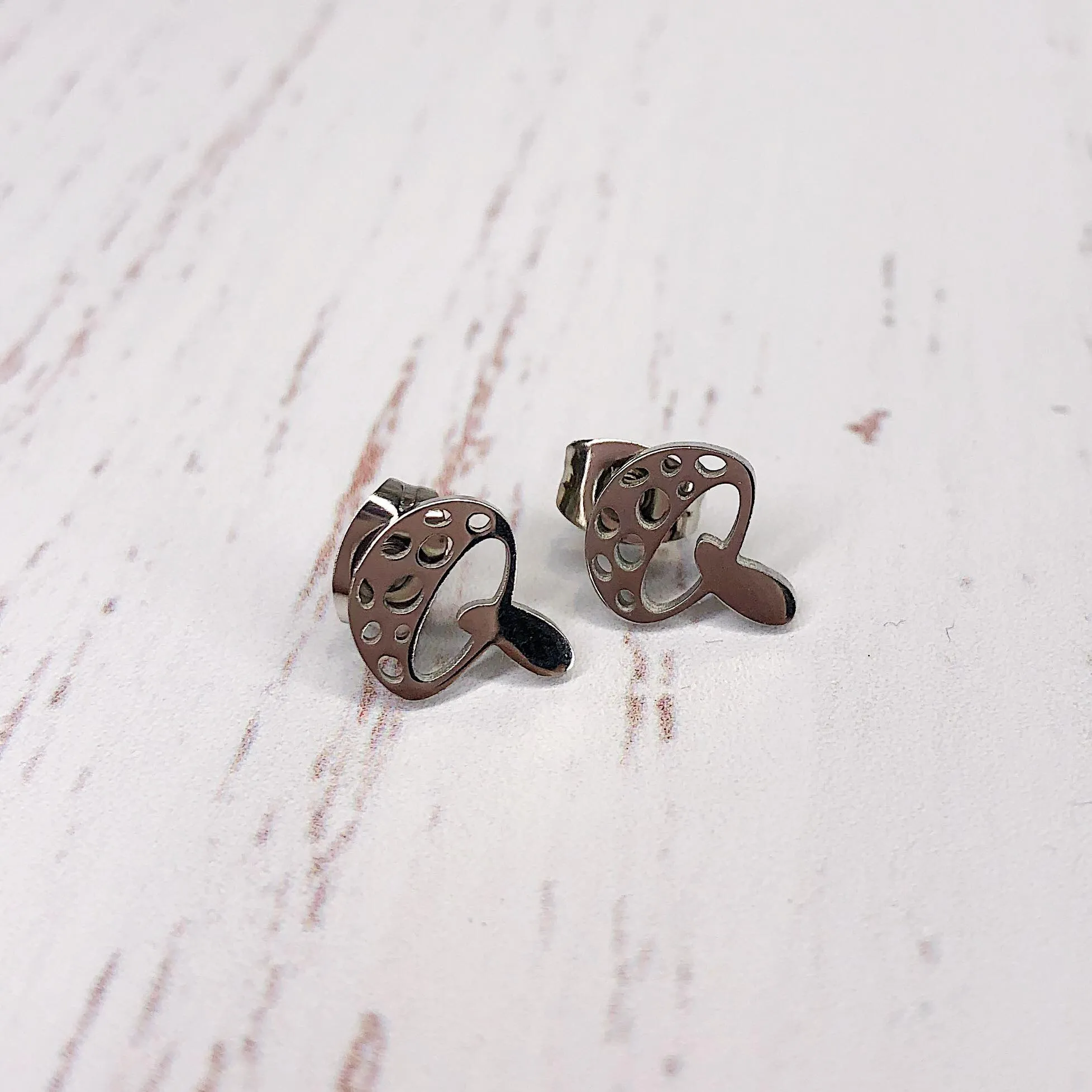 Stainless Steel Earrings - Mushroom