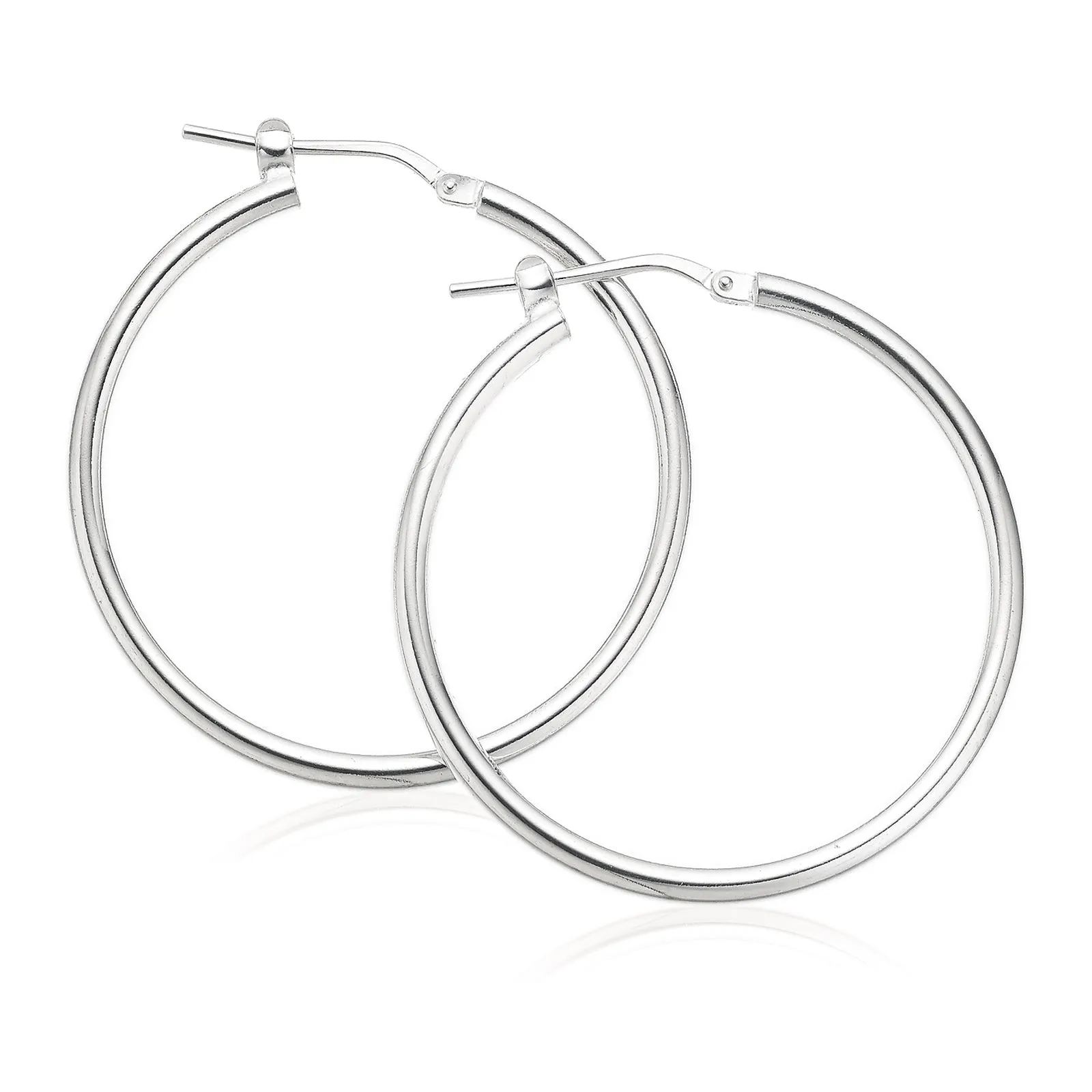 Sterling Silver 30mm  Hoop Earrings