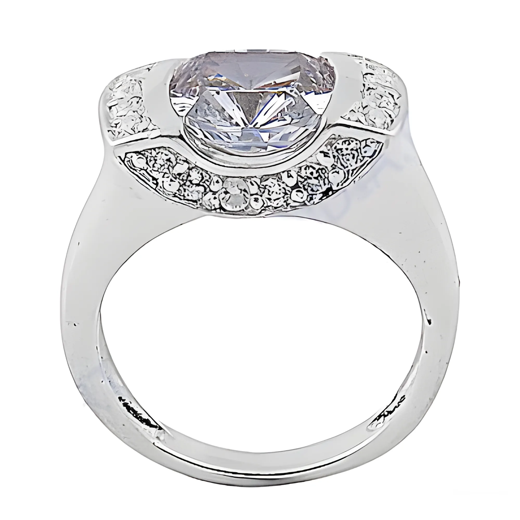 Stunning Cubic Zirconia Silver Ring - Comfortable CZ Rings for Women