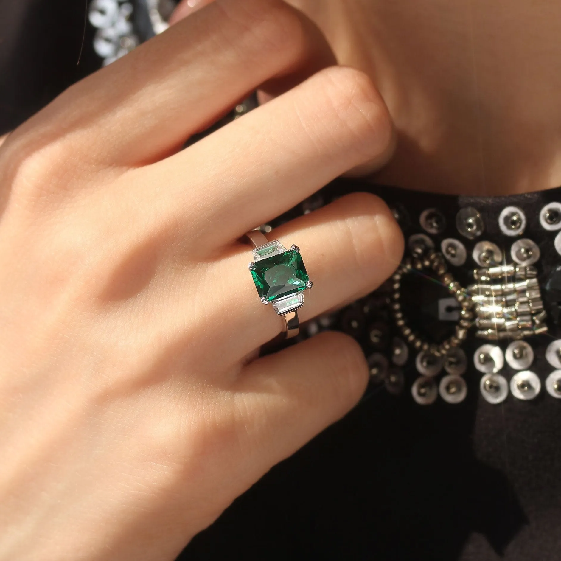 Stunning Emerald Accents