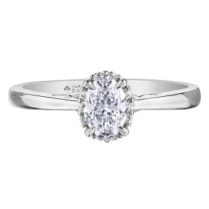 Stunning Oval Canadian Diamond Eternal Flames Ring